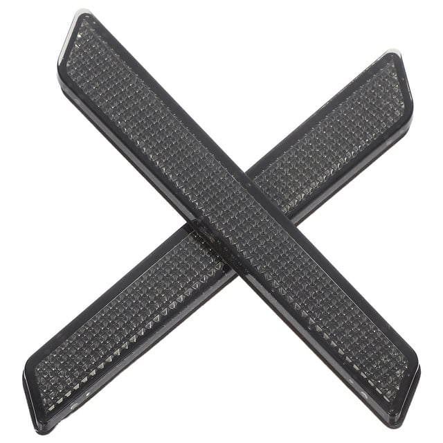 Raindrops 1Pair Motorcycle Safety Accessories Reflector Latch Covers Saddle Bag Inserts Grey ABS Material