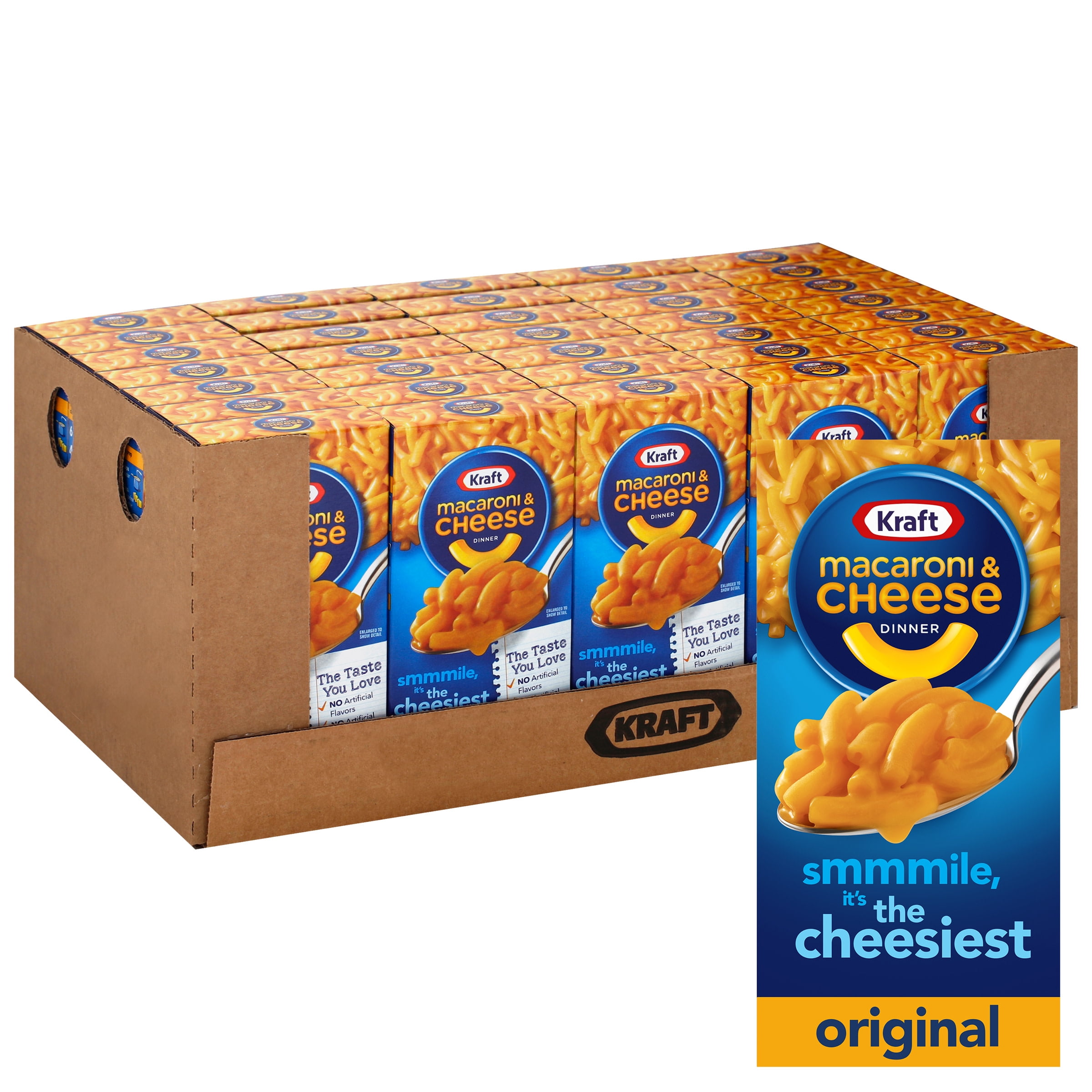 Kraft Original Flavor Macaroni and Cheese Dinner (7.25 oz Boxes, Pack of 35)