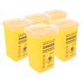 thumbnail image 4 of 5 Pcs Contenant Polyvalent pour Tranchants Lames de Barbier Élimination Salon Collecte de Lames de Déchets Boîte de Rangement pour Aiguilles à Déchets Support pour Tranchants, 4 of 5