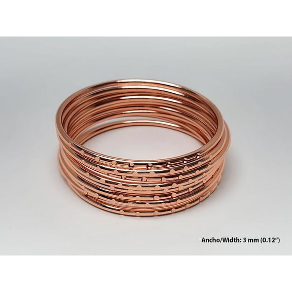 "Bangles For Oya" (9 Pieces) in Real Copper - TOOL12