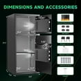 thumbnail image 3 of Opentiny 6.5 Cuft Large Digital Lock Home Safe Fireproof Waterproof, Anti-Theft Money Safe Box with Deposit Slot & Dual Alarm System, Backlit Keypad Security Document Safe for Home Business Office, 3 of 7