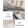 thumbnail image 5 of Candy Rainbow Kitchen Curtains Valance and Tier Set 3 Pieces,Stripes Small Window Curtains Set, 36 Inches Length Rod Pocket Short Window Treatment Tiers For Bathroom Cafe, 5 of 7
