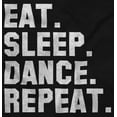 thumbnail image 2 of Eat Sleep Dance Repeat Dancer Lifestyle Women's Plus Size Graphic Tee Brisco Brands 5X, 2 of 5