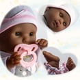 thumbnail image 2 of JC Toys 15 Realistic Soft Body African American Baby Doll with Open/Close Eyes Berenguer Boutique | 10 Piece Gift Set with Bottle, Rattle, Pacifier & Accessories | Pink | Ages 2+, 2 of 5