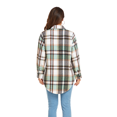 thumbnail image 4 of FIUFY Womens Casual Long Sleeve Button Down Shirts Loose Fit Plaid Shacket with Pockets, 4 of 4