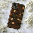 thumbnail image 5 of Cute Ghost Library Bookshelf Phone Case, Dual Layer Protective Phone Cover, Halloween Spooky Aesthetic Gift for iPhone 16 15 14 13 12 11 Pro Plus Mini, 5 of 6