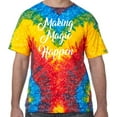 thumbnail image 1 of Making Magic Happen Psychedelic Tie Dye Tee Shirt - Woodstock, Extra Small Kids (2-4), 1 of 1
