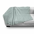 thumbnail image 3 of Abstract Soft Flannel Fleece Throw Blanket, Repetitive Geometric Pattern with Shapes and Dots Funky Design Graphic, Cozy Plush for Indoor and Outdoor Use, 50" x 60", Seafoam and White, by Ambesonne, 3 of 6