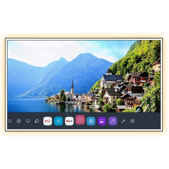 Elecsung 43 inches Mirror TV with LED Light 4K Screen Decoration Makeup LED Mirror webOS Built-in ATSC DTV Tuner Voice Control Alexa