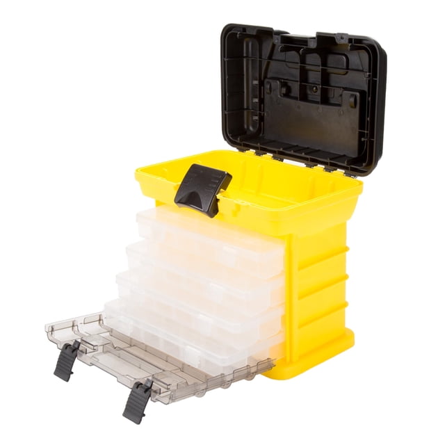Organizador portátil Tool Box Stalwart para piezas pequeñas con cajones