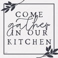thumbnail image 3 of Lux + Me Designs 12x12 Black Modern Framed Museum Art Print Titled - Come Gather in Our Kitchen, 3 of 5