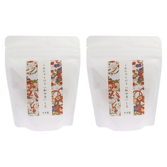 Esponja Konjac Puff - Blanca de Wanochikara para mujer - 1 pieza - Paquete de 2