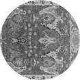 thumbnail image 1 of Ahgly Company Indoor Round Oriental Gray Industrial Area Rugs, 5' Round, 1 of 4