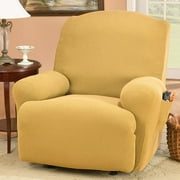 Home Trends Stretch Honeycomb Golden Rod Medium Recliner Slipcover