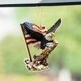thumbnail image 5 of ​​2D Flat Acrylic Eagle & Flag Car Pendant, Patriotic Vehicle Decoration for Independence Day Road Trips & Outdoor Celebrations​​, 5 of 5