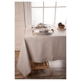 thumbnail image 2 of YfulYde Linen Tablecloth 60 x 102 Inch - 100% Pure Linen Silver Grey Tablecloth - Machine Washable Dining Tablecloth for Rectangle Tables, 2 of 4
