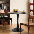 thumbnail image 2 of Round Dining Table 31.5" with Pedestal Base, Mid Century Kitchen Table Coffee Table for 2 to 4 Person, 2 of 10