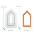 KCGYNP DIY House Frame Incense Candle MoldSilicone Molds for Gypsum