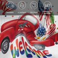 thumbnail image 6 of 4th of July Cloth Napkins, Red Truck Balloon Floral Cherry Watercolor Washable and Reusable Dinner Napkins Set of 8, Table Napkin for Kitchen Party Birthday Wedding Hotel Housewarming 20"x20", 6 of 9