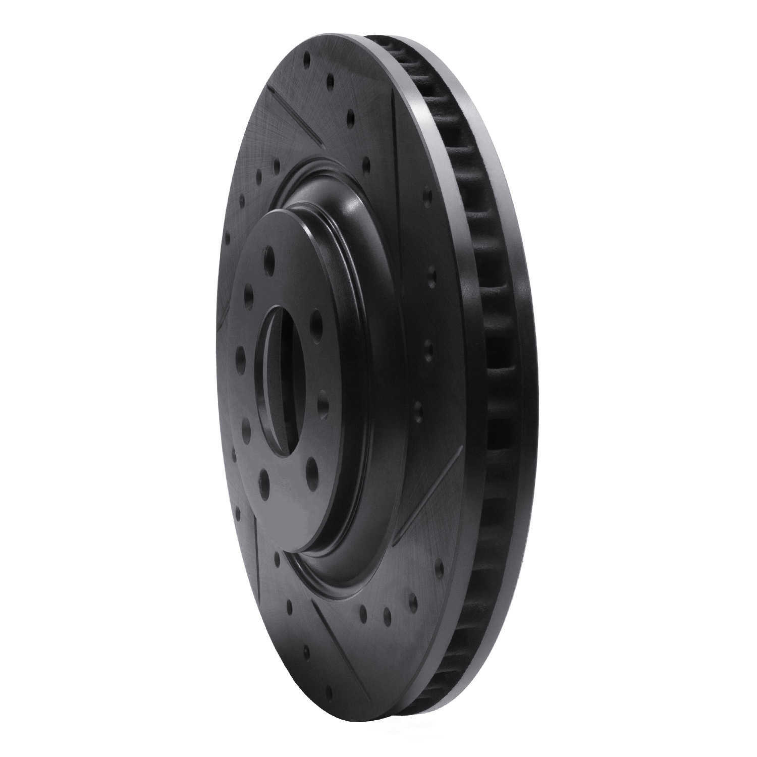 Dynamic Friction Company 633-46017R DFC Brake Rotor - Drilled And Slotted - Black