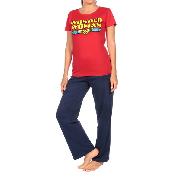 DC Comics Womens Wonder Woman Short Sleeve Pajamas, Sizes S-XXL