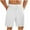 White, variant on Havenre Men's Faux Linen Shorts Casual Shorts Lightweight Drawstring Elastic Waist Stretch Summer Beach Vacation Shorts with Pockets Beige S