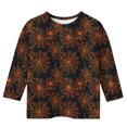 thumbnail image 3 of Dvprdro Girls Halloween Print Crew Neck 3/4 Sleeve Tunic T-Shirt Vintage Casual Pullover Top Fall Holiday Daily Wear, 3 of 6