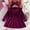 Wine, variant on Dress for Girls Cartoon Birthday Dress Baby Ball Dresses for Girls 6-9 Months
