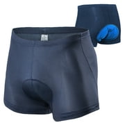 Sponeed Cycling Underwear Shorts 3D Padded Gel Men's Bike Bicycle Undershorts Blue M