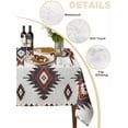 thumbnail image 2 of Red Aztec Table Cloth, Southwest Boho Abstract Geometric Aesthetic Waterproof Tablecloth for Rectangle Tables, Reusable Washable Fabric Table Cover for Restaurant Kitchen Dining Tables 60"x102", 2 of 6
