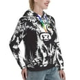 thumbnail image 6 of Lsque Floral Cow Silhouette Pattern Casual Women's Hoodie,Hooded Sweatshirt with Kangaroo Pocket,Pullover Hoodie with Eye-catching Drawstrings-XX-Large, 6 of 7