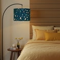 thumbnail image 6 of 2pcs Set Drum Lampshades (13"x 13"x 10"), Terrazzo abstract blue Fabric Lamp Shades, Large Replacement Shades for Table, Floor, and Pendant Lamps, Simple Assembly Needed., 6 of 8