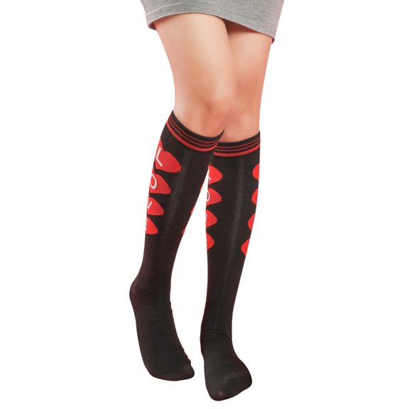 OJJCXA Womens Socks Breathable Casual Heart Love Print Valentine Party Costume Decorative Socks