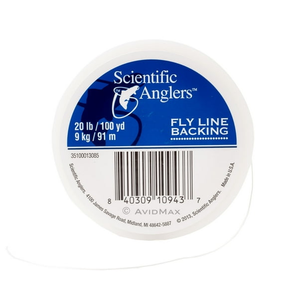 Scientific Anglers Dacron Fly Line Backing White, Orange, and Yellow ...