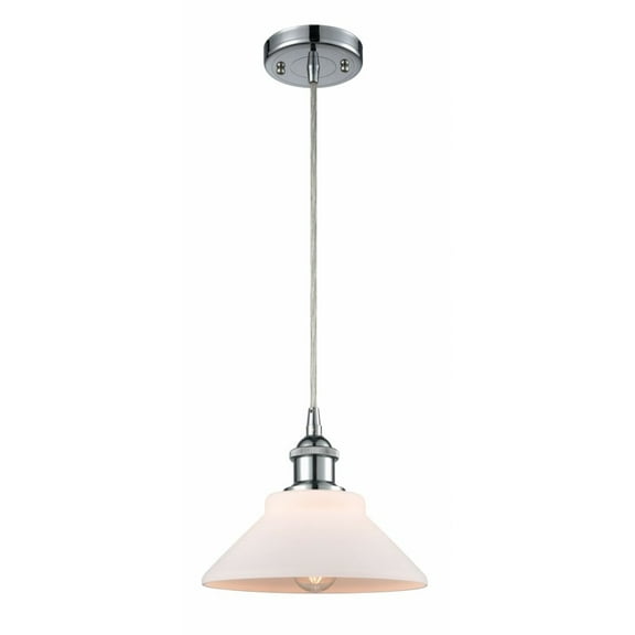 Innovations 516-1P-PC-G131-LED Orwell 1 Light Mini Pendant part of the Ballston Collection, Polished Chrome
