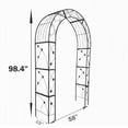 thumbnail image 2 of Outdoor Metal Garden Arch, Wedding Arch, Iron Outdoor Flower Garden Arch Trellis For Climbing Vegetables Flowers Morning Glory Clematis Campsis, 2 of 6