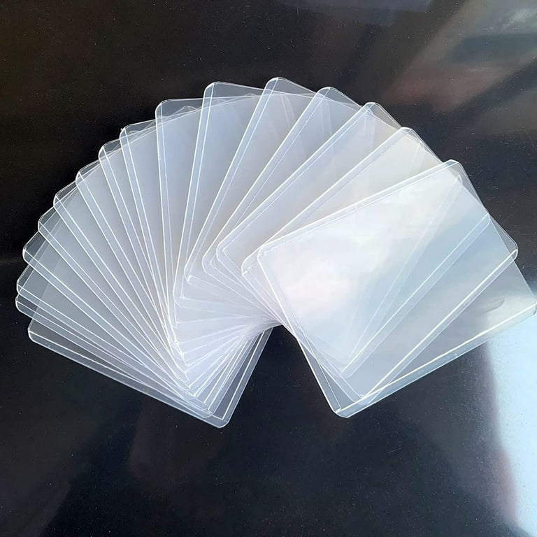 400 Pieces Card Sleeve Hard Plastic Card Protector Card Holder for Trading  Card, Baseball Card, Football Card, Sport Card, Card Photo Card, 3 x 4
