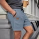 thumbnail image 1 of WILLBEST Pantalones Cortos Waffler de Color Liso para Hombre, Deportivos y Casuales, de 3 Puntos, 1 of 5