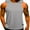 Grey, variant on Men Muscle Fitness Tank Top Bodybuilding Workout Gym Sport Sleeveless Stringer Shirts Vest