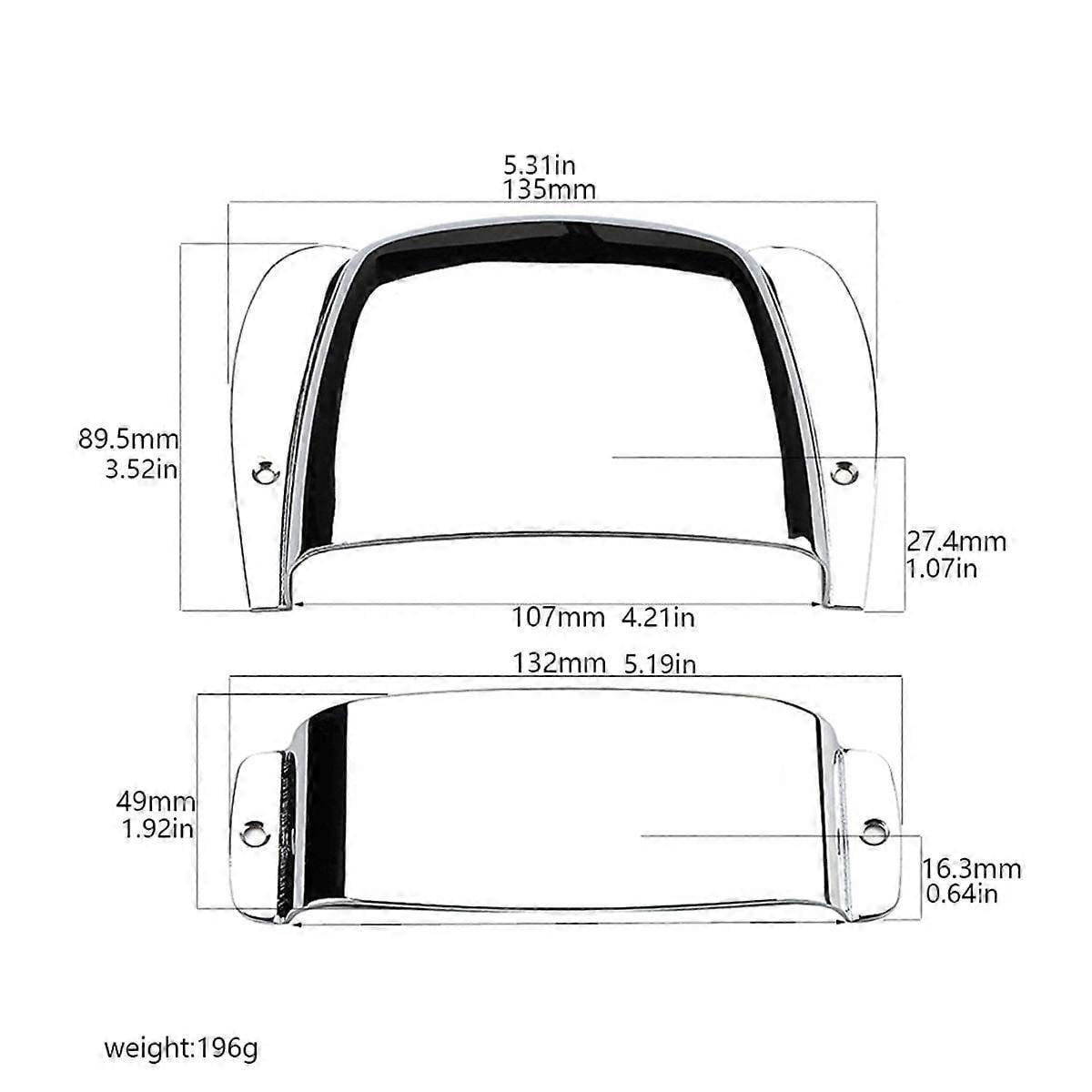 Fixed Chrome Bridge Tailpiece for Vintage Electric Guitar Replacement ...