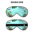 thumbnail image 2 of Naloa Tropical Pineapple Print Sleep Mask for Sleeper, Light Blocking Sleeping Eye Mask for Women Men, Eye Shade with Adjustable Strap for Travel, Nap,Meditation, 2 of 7