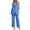Blue, variant on Women's Suiting Sleeveless Suit Vest and Wide Leg Pants Set 2 Piece Business Casual Suits for Women