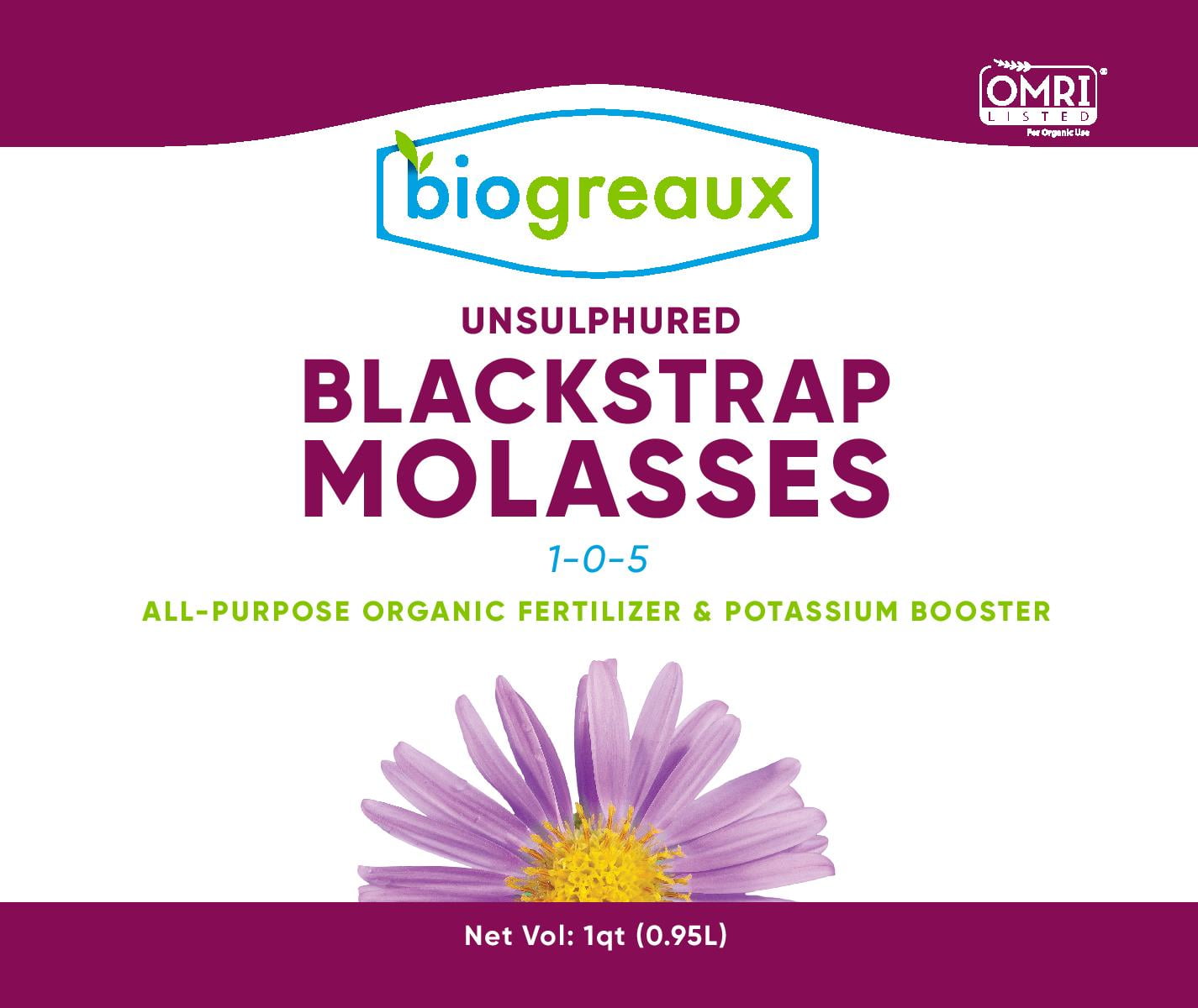 Biogreaux Blackstrap Molasses All Purpose Organic Fertilizer and