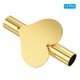 thumbnail image 3 of Vaso de pared Uxcell para flores, tubo para flores secas, estantes en forma de corazón, tubo de flores montado en la pared, tono dorado, paquete de 2, 3 of 5