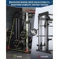 thumbnail image 6 of GARVEE Smith Machine Home Gym Power Cage,2200 lbs Squat Rack with LAT Pulldown,Cable Crossover & Leg Hold-Down,Full Body Strength Equipment for Home Workout,Red, 6 of 9
