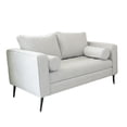 thumbnail image 1 of Sofá Berlín 2 Plazas Sillón Tela De Lino Moderno Minimalista (Gris claro) ilios innova berlin 2 plazas gris claro, 1 of 9