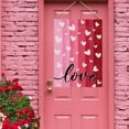 thumbnail image 5 of Valentine''s Day Pink Red Decorative House Flag, White Love Hearts Garden Yard Outside Decorations, Anniversary Wedding Holiday Outdoor Large Home Decor Double Sided 28 x 40, 5 of 6