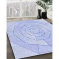 thumbnail image 3 of Ahgly Company Machine Washable Indoor Rectangle Transitional Heavenly Blue Area Rugs, 2' x 3', 3 of 7