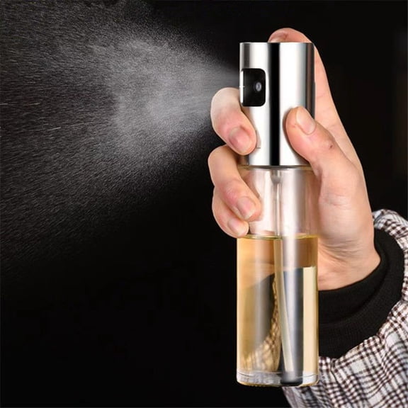 Vruelia 2 Pack Olive Oil Sprayer, Refillable Oil Sprayer for Cooking, Oil Vinegar Dispenser Bottle with Food-grade Glass with scale for BBQ, Making Salad, Cooking, Baking, Roasting, Grill