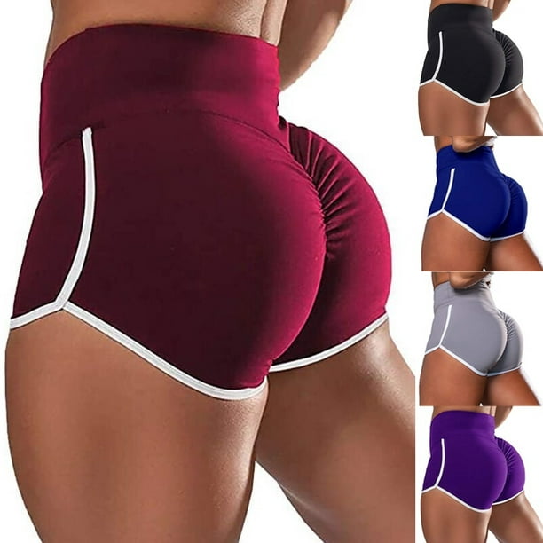 Female Shorts Women’ s Fashionable High Waist Yoga Pants Sport Pants(  S/M/L/XL/XXL)